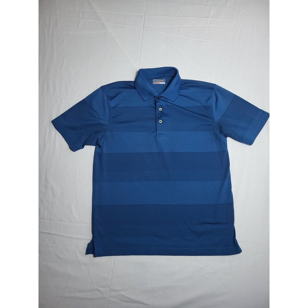 Grand Slam Men’s Medium Blue Polo Shirt Short Sleeve Performance Golf Casual